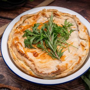 Large Cheese and Ham Pie