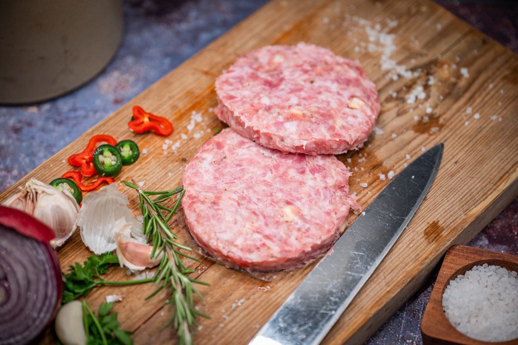 Pork and Apple Burgers